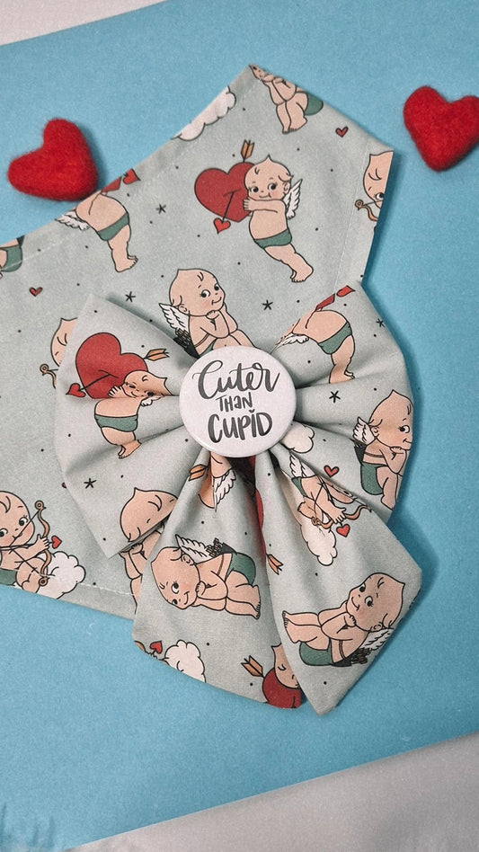 Cuter than cupid slogan bow