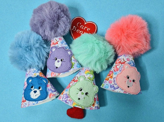 Love bears fluffy pom embroidered pawty hat