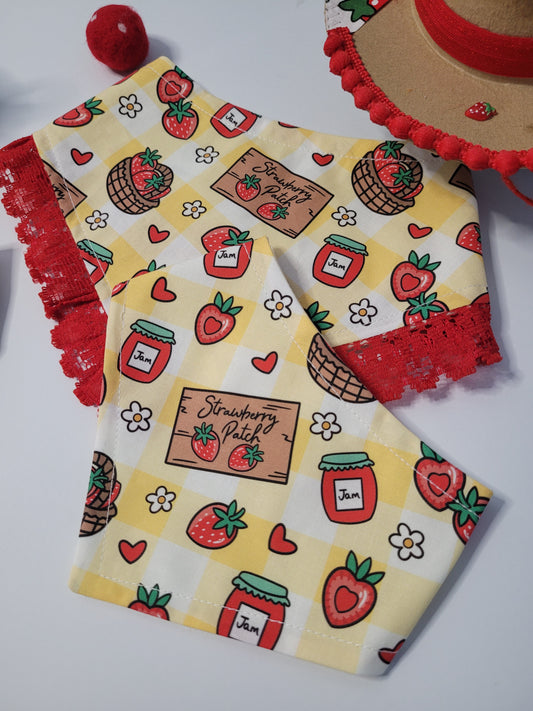 Strawberry patch bandana